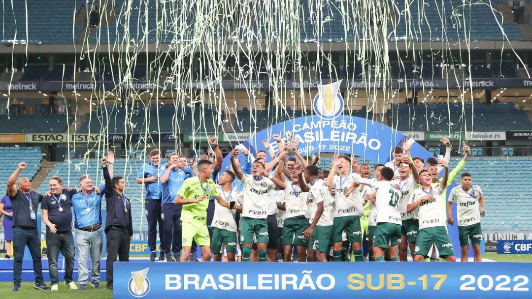 É Campeão! Palmeiras vira o jogo em Porto Alegre e conquista o Brasileiro Sub-17