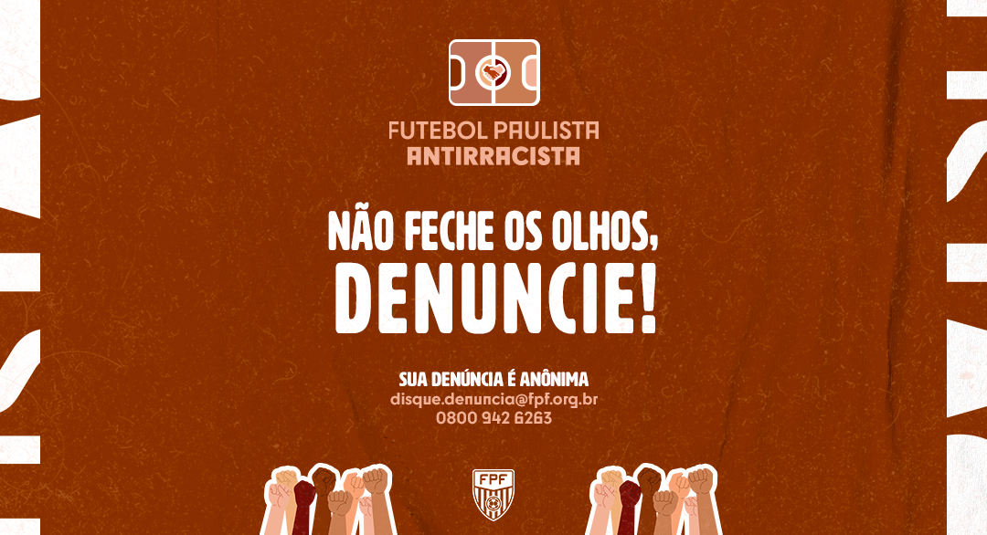 União: clubes e Federação lançam a campanha “Futebol Paulista Antirracista”