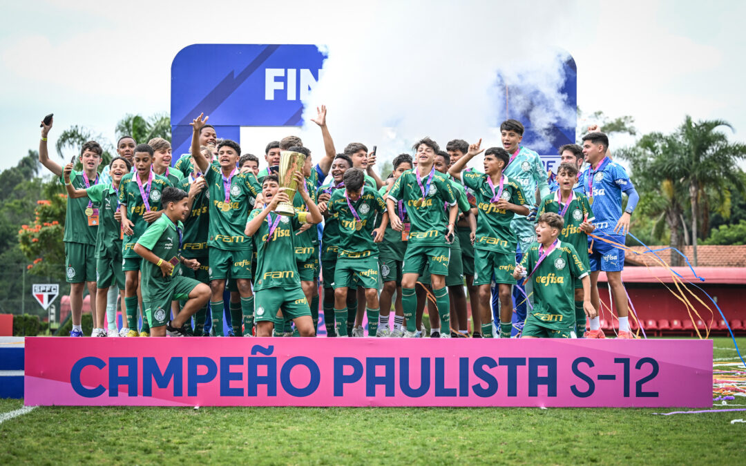 Palmeiras brilha fora de casa e festeja título do Campeonato Paulista Sub-12